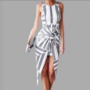 Midi irregular hem dress